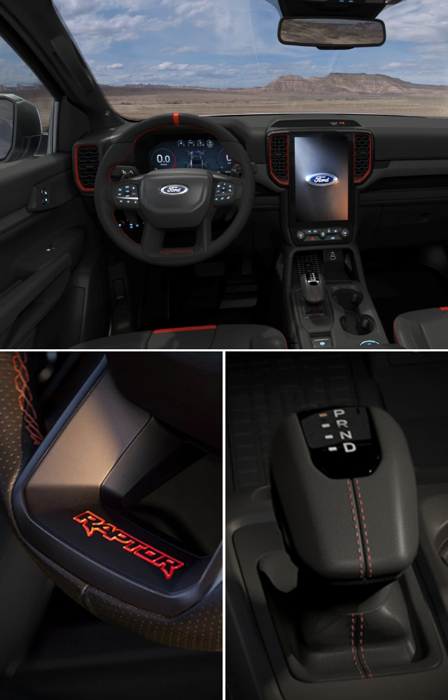 Ranger Raptor Gallery Interior